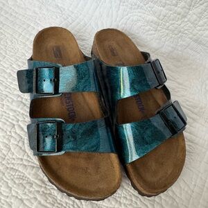 Birkenstock Arizona Soft Footbed - Milky Way Birko-Flor- 39